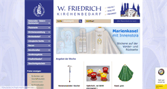 Desktop Screenshot of kirchenbedarf-friedrich.de